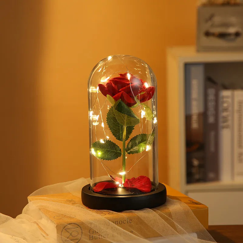 Christmas Valentine'S Day Sweet Pastoral Rose Plastic Indoor Home