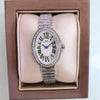 Elegant Oval Roman Numeral IBSO Ladies Watch Luxury Stainless Steel Band Quartz Movement Fashionable Women's Timepiece