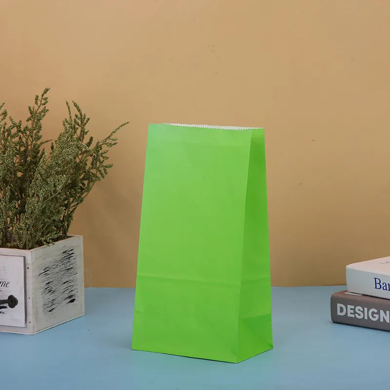 fashion solid color paper festival gift bags