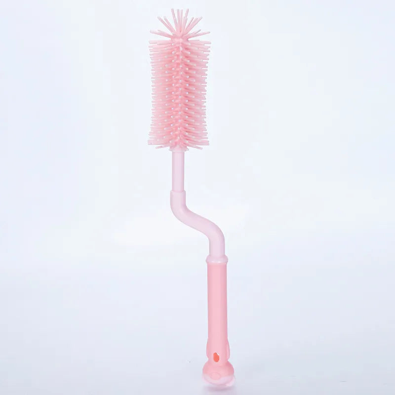 casual solid color silica gel cleaning brush
