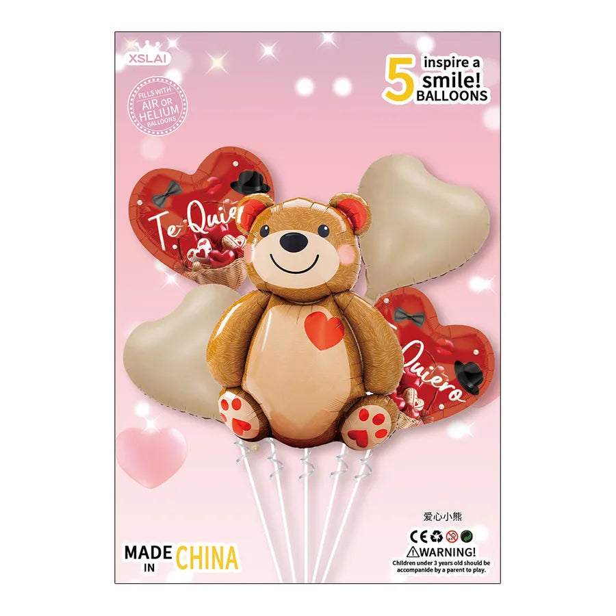 wedding season valentine's day sweet letter heart shape aluminum film wedding party balloons