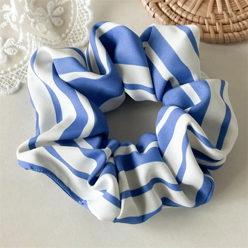 Elegant Sweet Women's Stripe Cloth Hair Tie
