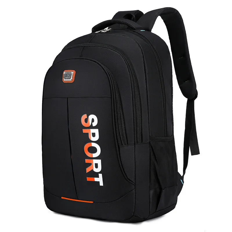 Backpack Men's New Large Capacity Oxford Cloth Backpack High School College Student Schoolbag Casual Simple Computer Bag