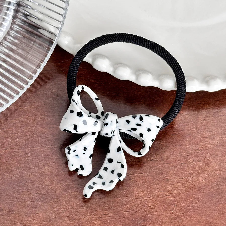 Sweet Versatile 3D Butterfly Knot Hair Clip High Ponytail Side Duckbill Clip Acetate Hair Accessories For Women Simple Style