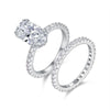 Moissanite 925 Sterling Silver Rings GRA Certificate Geometric Rings