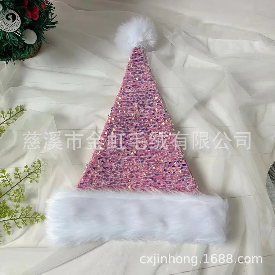 Christmas Basic Simple Style Color Block Nonwoven Party Festival christmas hat