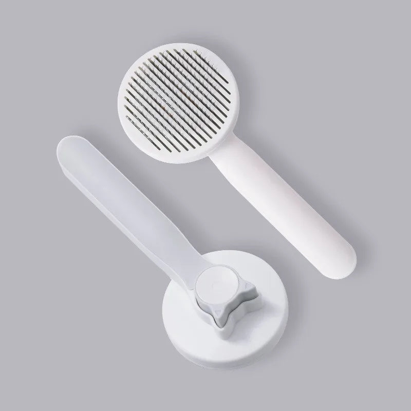 basic stainless steel plastic solid color pet accessories