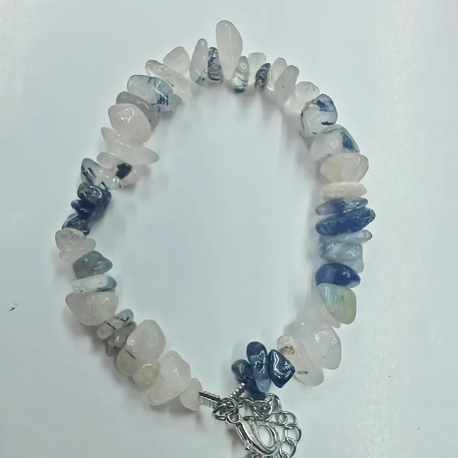 Elegant Cute Round natural stone cable chain Bracelets In Bulk