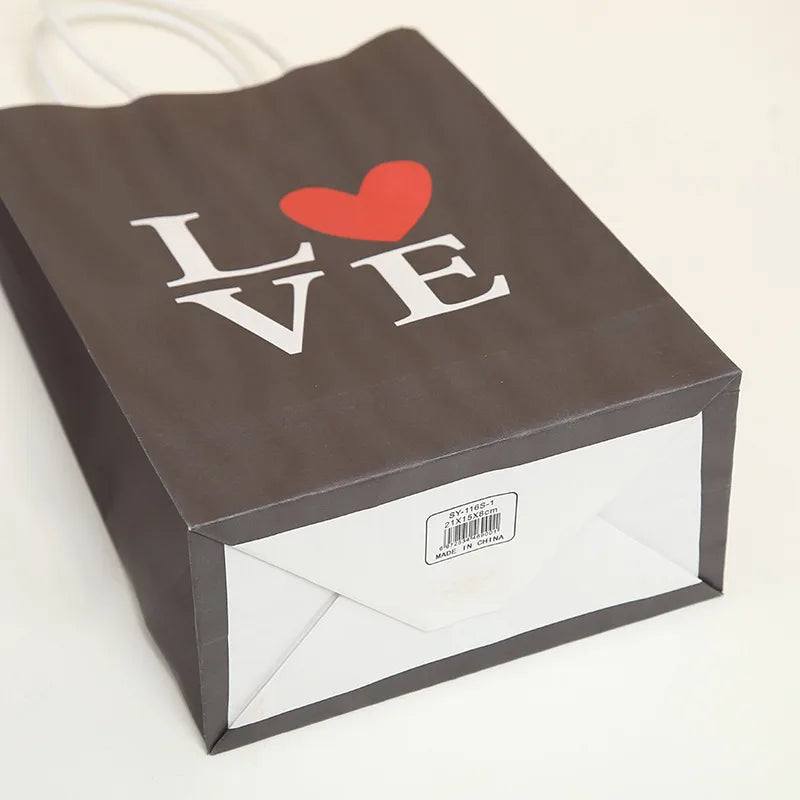 valentine's day fashion letter kraft paper date gift bags