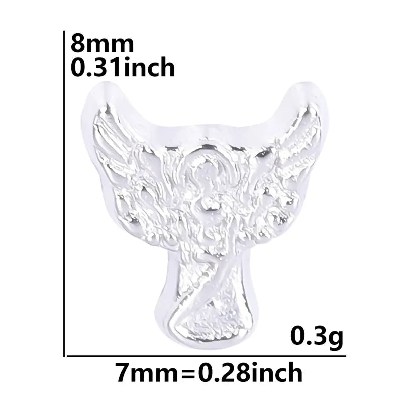 20 PCS/Package Alloy Color Block Pendant