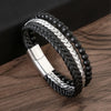 hip-hop rock roman style solid color stainless steel men's bangle