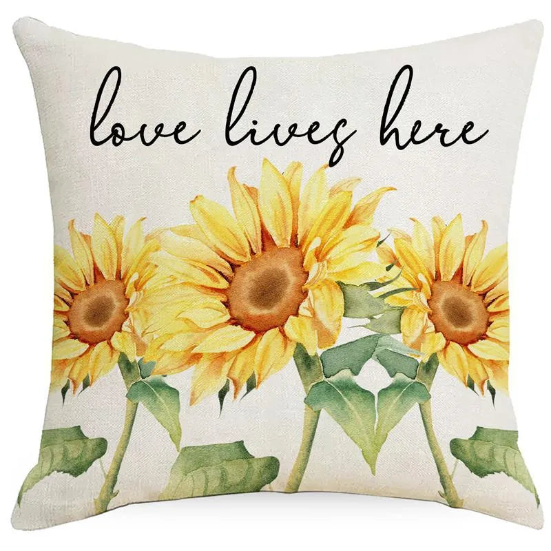 simple style classic style commute color block linen pillow cases
