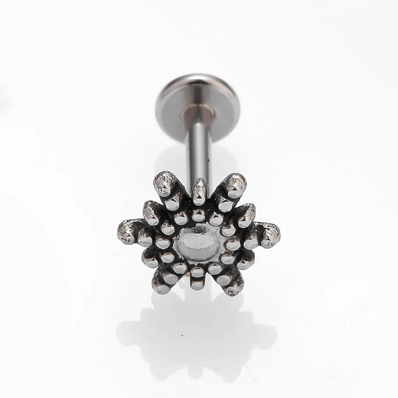1 Piece Lip Rings Sexy Simple Style Water Droplets 316L Stainless Steel  18K Gold Plated Lip Rings Ear Cartilage Rings & Studs