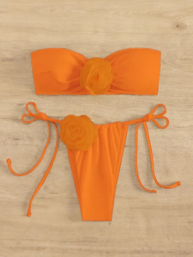 Women's Floral 2 Pieces Set Bikinis Swimwear