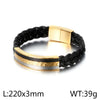 punk streetwear geometric titanium steel plating men's bangle