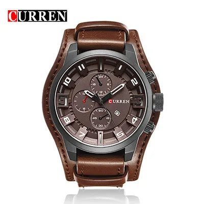 Simple Style Color Block Buckle Quartz Men's Watches