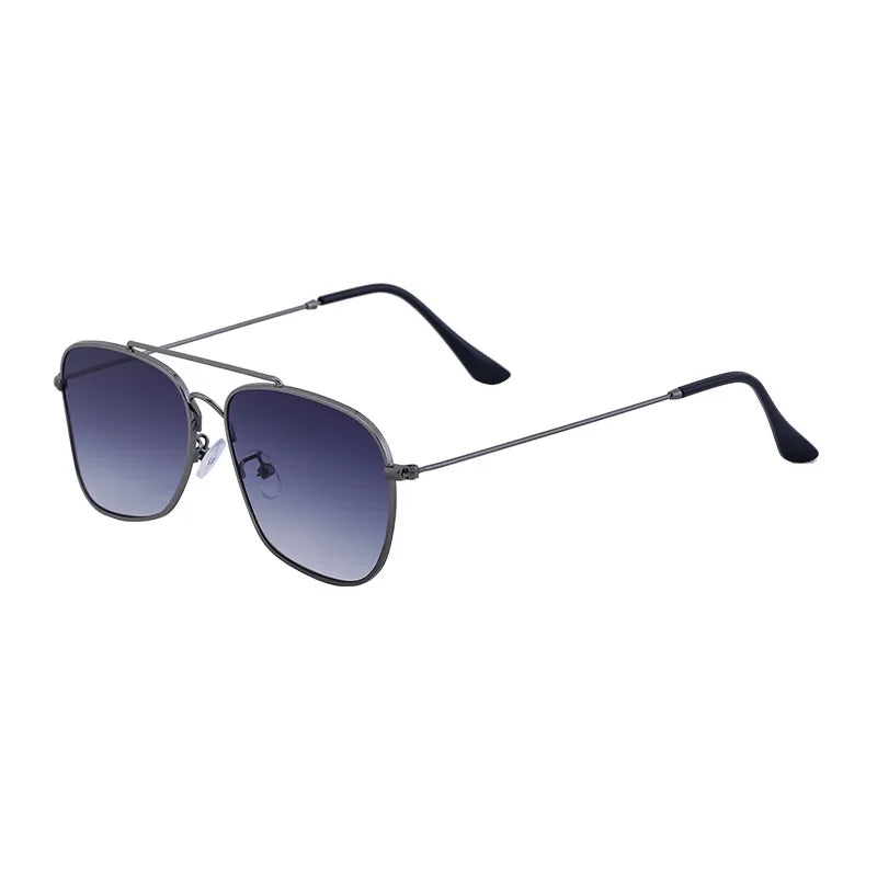 Elegant Business Basic Solid Color Pc Square Full Frame Men's Sunglasses