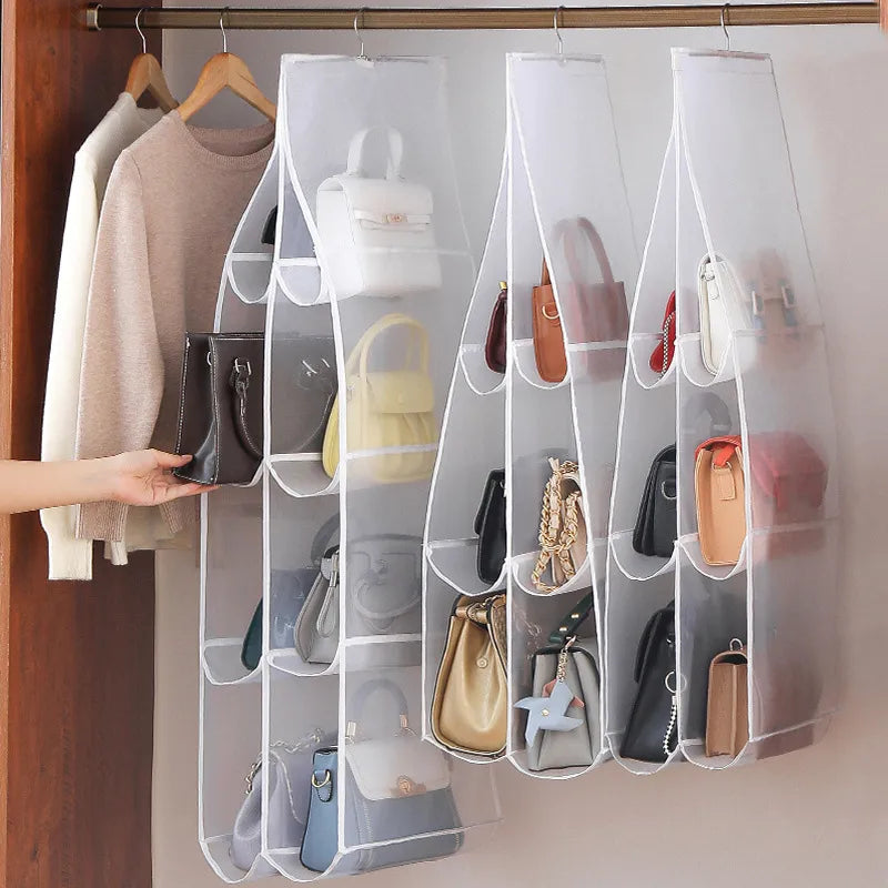 Casual Solid Color Nylon + Mesh Storage Bag