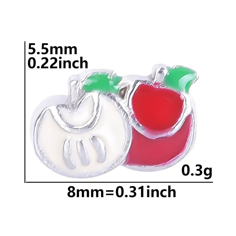 20 PCS/Package Alloy Color Block Pendant