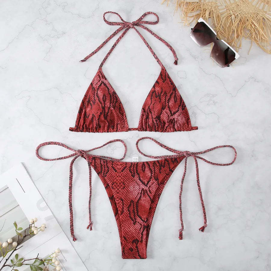 Women's Ditsy Floral 2 Pieces Set Bikinis Swimwear