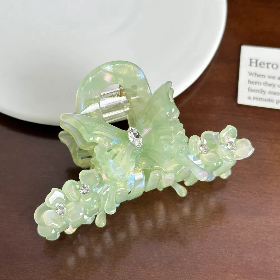 Dove High-End Diamond Butterfly Hair Clip Medium Size Versatile Hair Accessories For Women Acetate Material Hair Grips Tail Clips