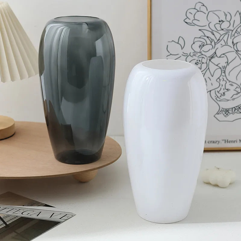Simple Style Waves Plastic Vase Artificial Decorations