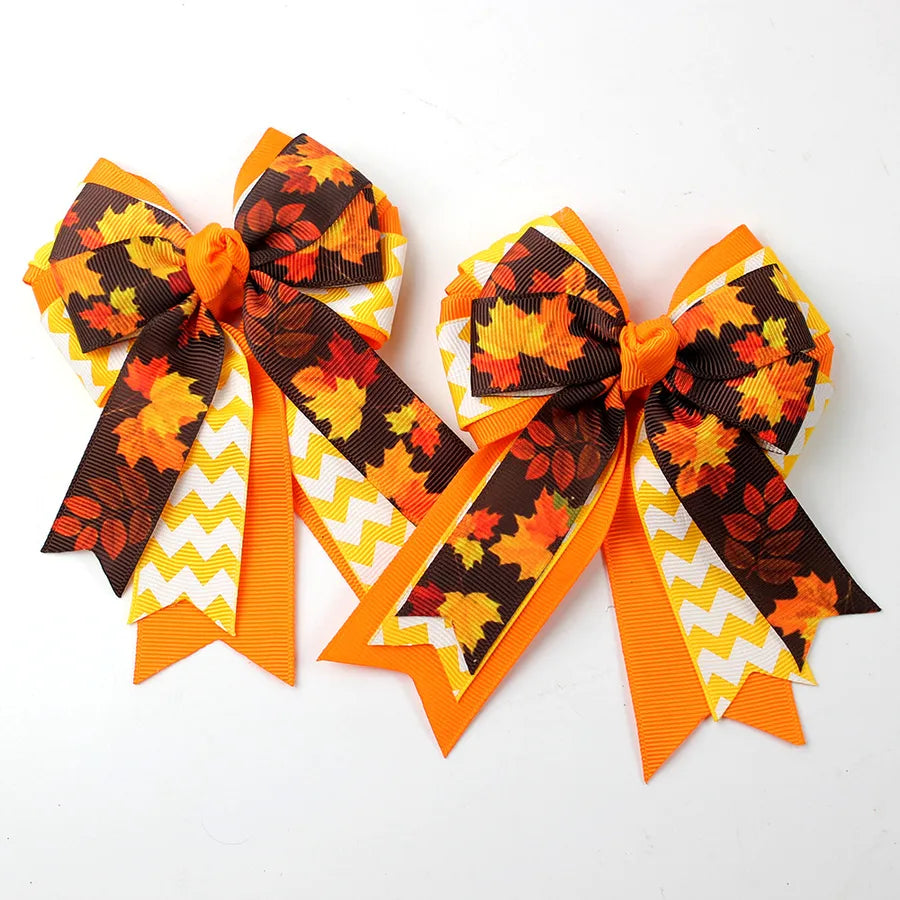 Halloween Butterfly Knot Ribbon Hair Clip Spider Ghost Girls Children's Funny Hair Accessories  Style