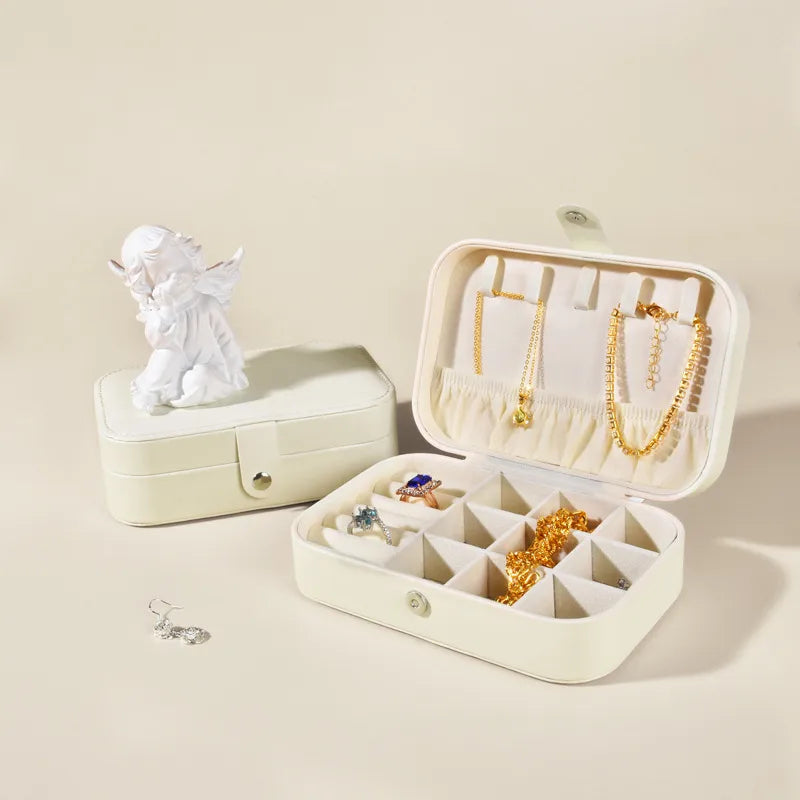 1 Piece Pu Leather Elegant Simple Style Daily Date Solid Color Jewelry Boxes