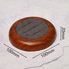 Handmade DIY Artificial Wood Flocking Ring Dish Oval Shape Jewelry Display Plate Elegant Simple Style For Fashion Accessories