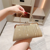 Gold Glitter Solid Color Rhinestone Evening Bags