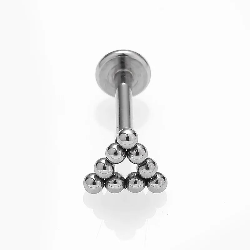 1 Piece Lip Rings Sexy Simple Style Water Droplets 316L Stainless Steel  18K Gold Plated Lip Rings Ear Cartilage Rings & Studs