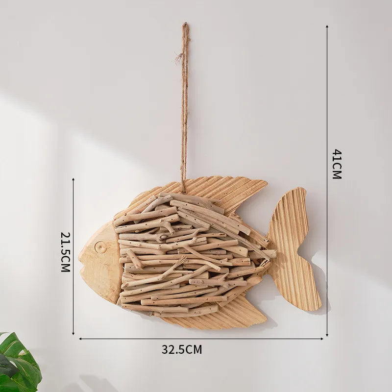 Marine Style Fish pine pendant Wall Art
