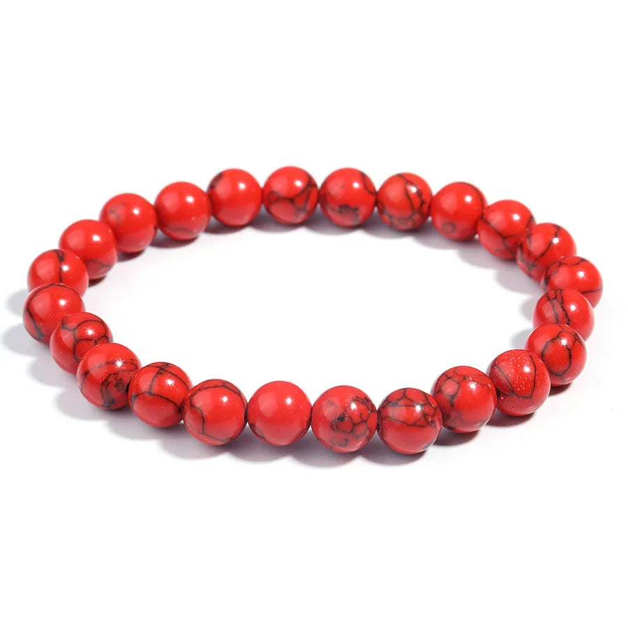 Accessories New Products  Explosions Natural Red Pine Stone Beaded Bracelet Student Tray Play Bracelet Wholesale Foreign Trade