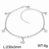 Wholesale Jewelry IG Style Vintage Style Star Moon Cherry 304 Stainless Steel 18K Gold Plated Anklet