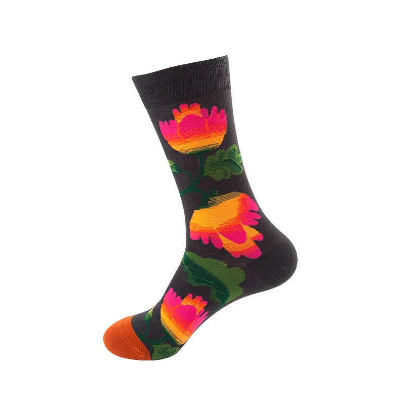 Men's Retro Classic Style Human Cotton Ankle Socks A Pair