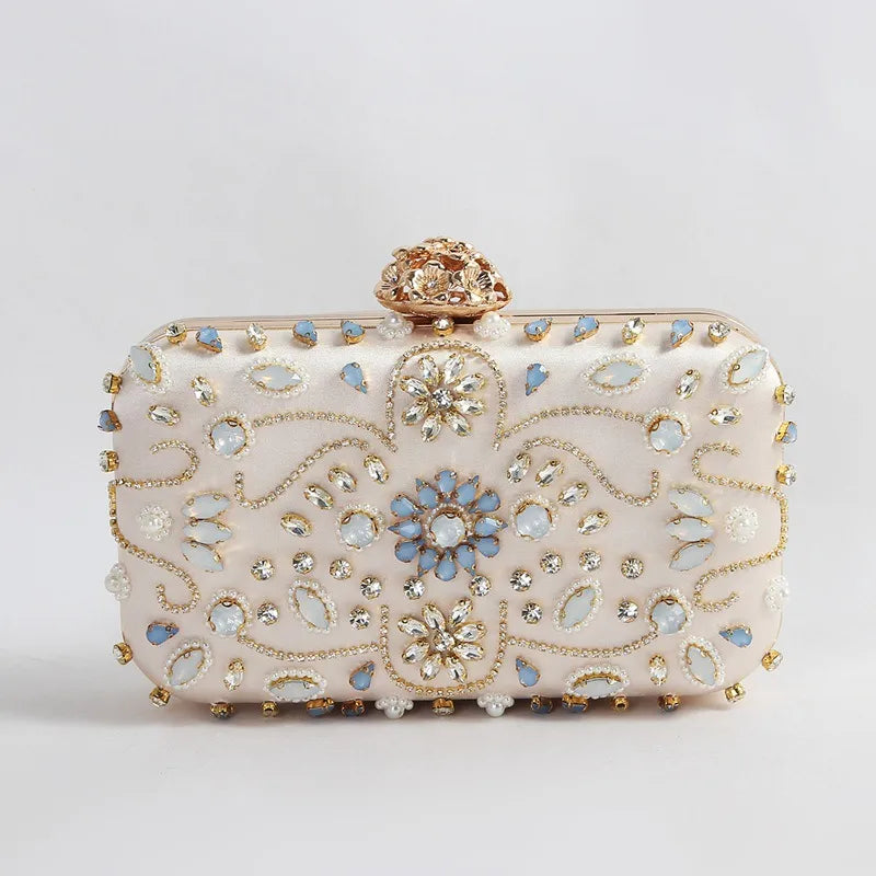 Polyester Geometric Square Evening Bags