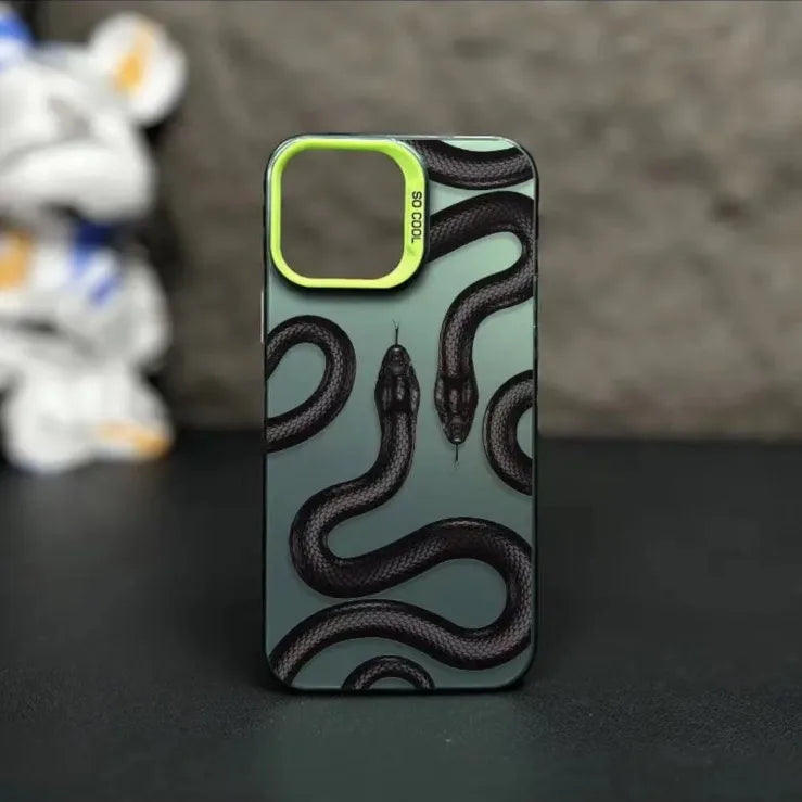 PC Snake Plating Cartoon Style Cute Phone Cases Phone Accessories