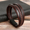 casual solid color alloy handmade men's wristband