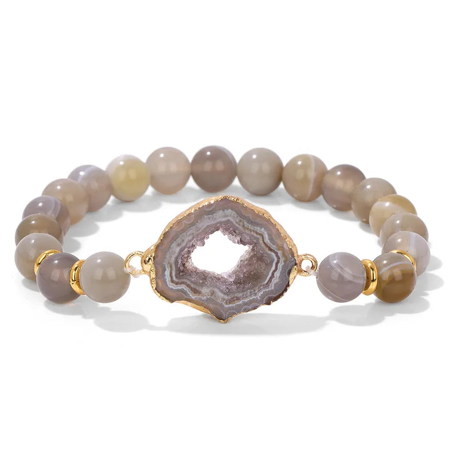 Simple Style Geometric natural stone Bracelets In Bulk