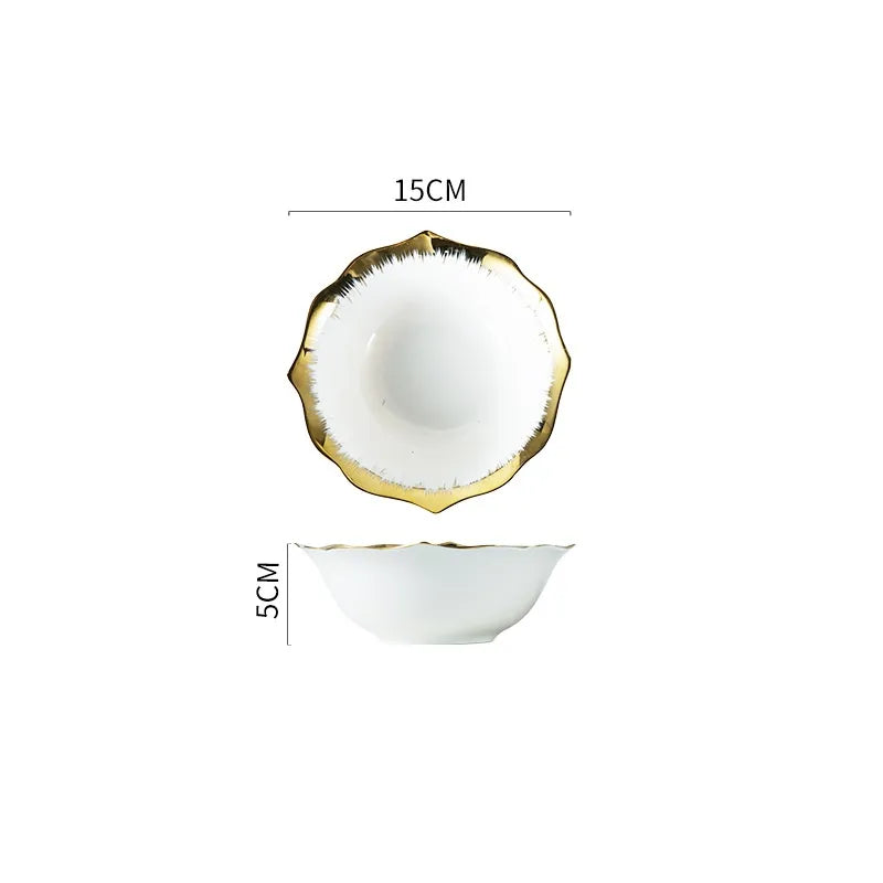 Elegant Stripe ceramics plate 1 Piece