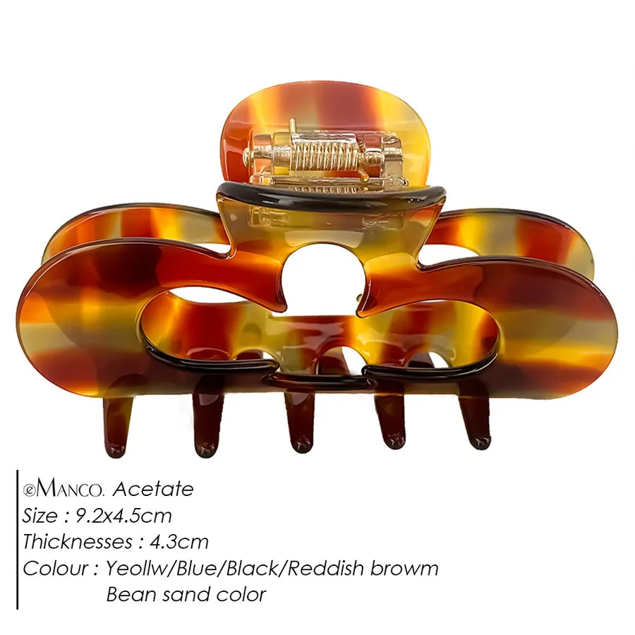 New Style Jelly Color Hair Clips Elegant Hair Accessories Shark Clamp Mermaid Effect Updo Hairpins For Women