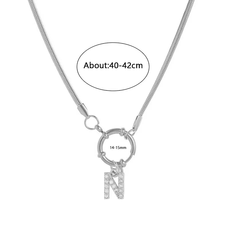 Wholesale Jewelry Vacation Classic Style Pentagram Heart Shape 302 Stainless Steel 18K Gold Plated snake chain Pendant Necklace