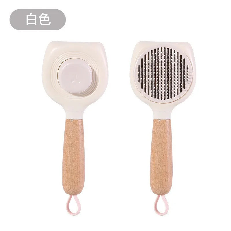 basic stainless steel plastic solid color pet accessories