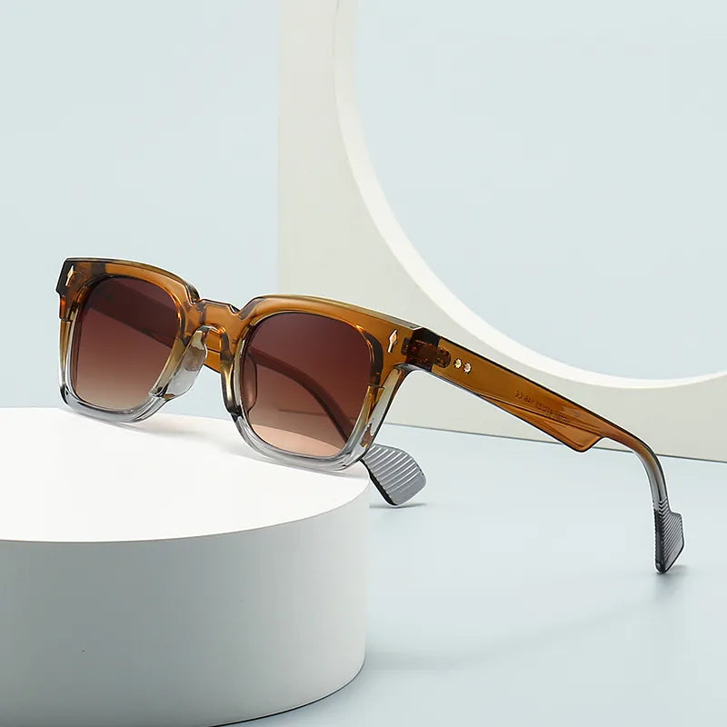 streetwear solid color pc square full frame men's sunglasses