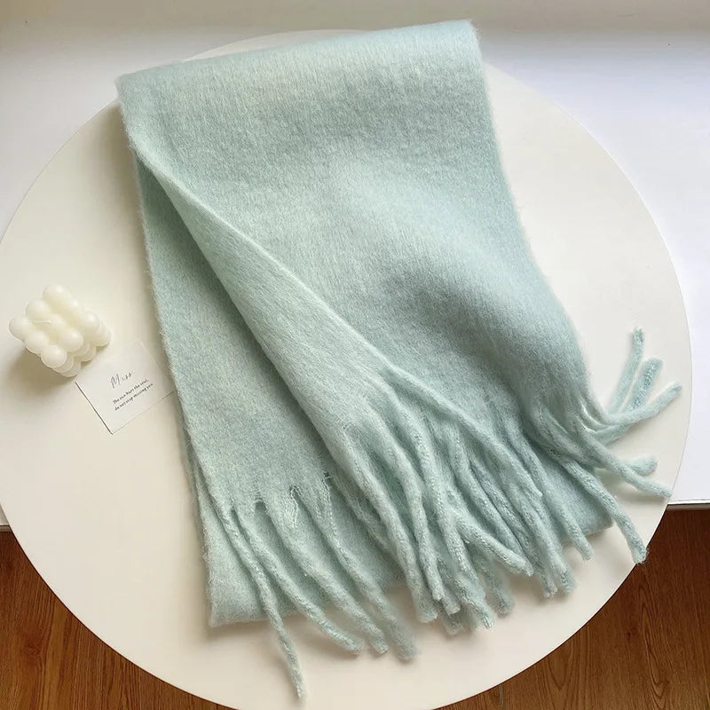 Unisex Casual Simple Style Classic Style Lattice Imitation cashmere Scarf