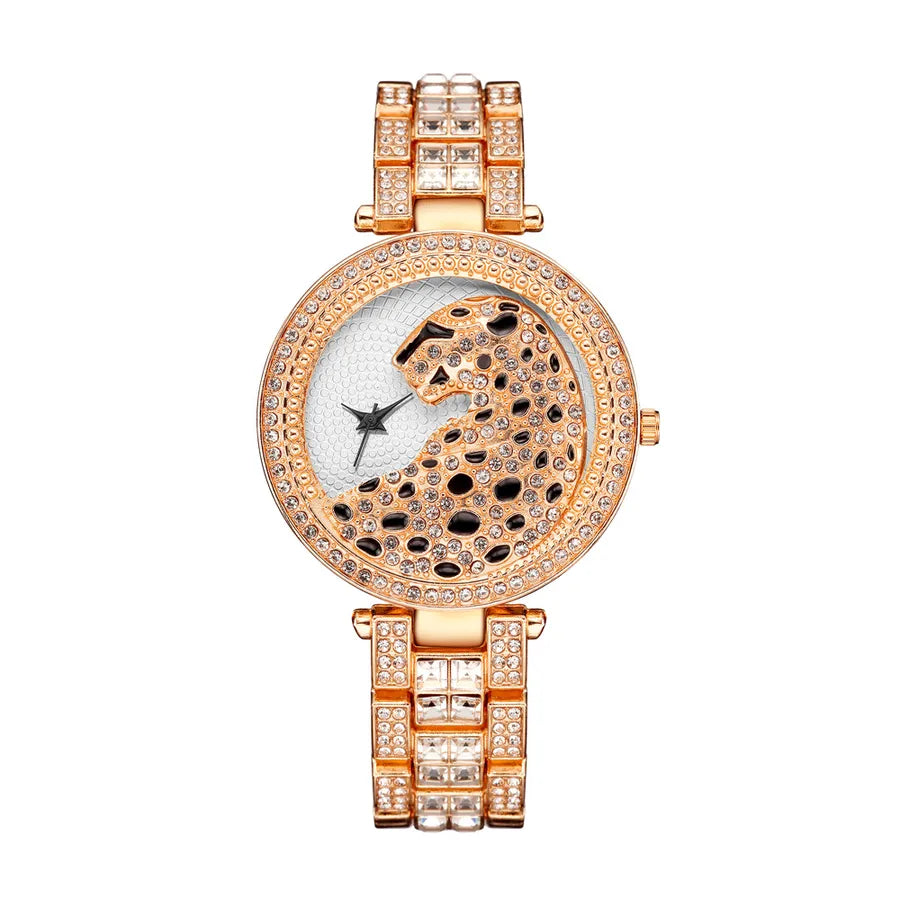 fashion steel band diamond ladies watch