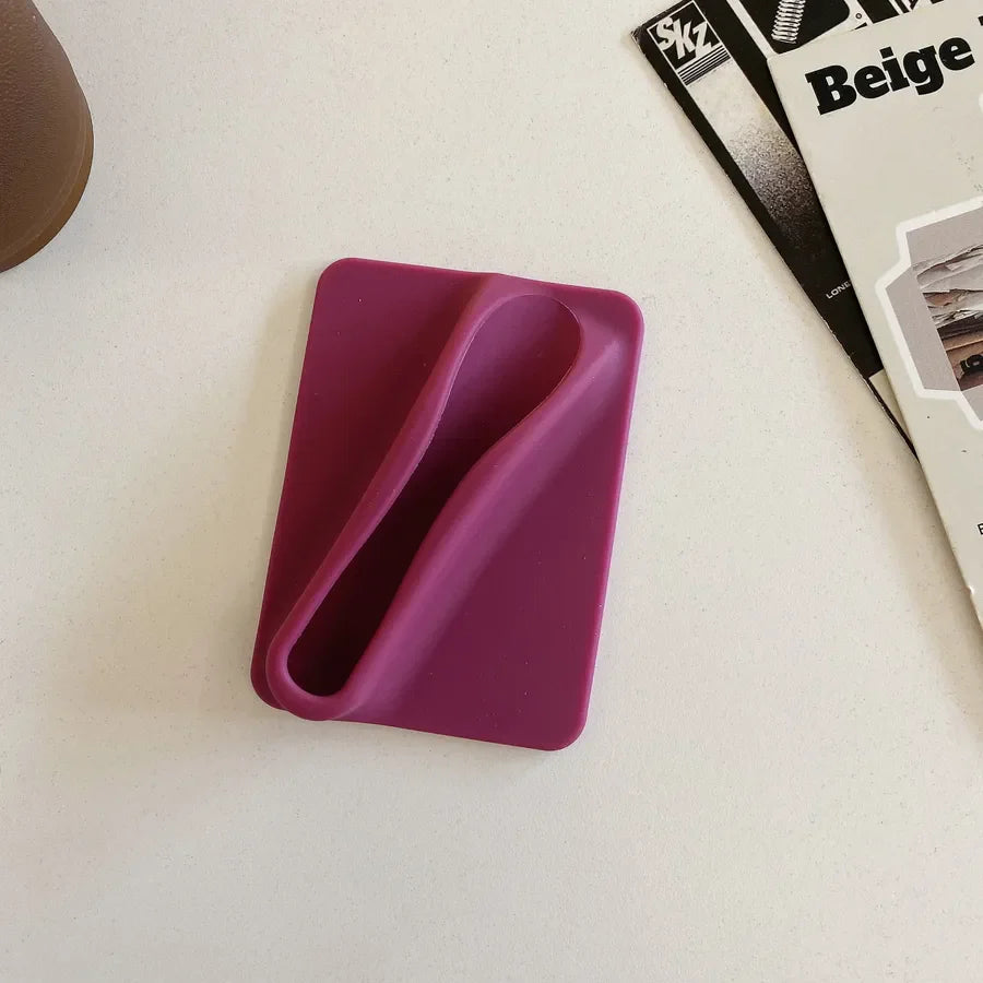 Simple Style Solid Color Silica Gel Phone Cases Phone Ring Grips
