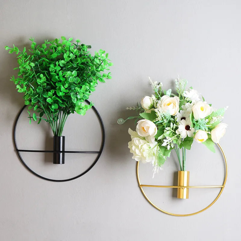 Factory wholesale Nordic  iron art luxury wall decoration flower living room bedroom background wall wall hanging decorations