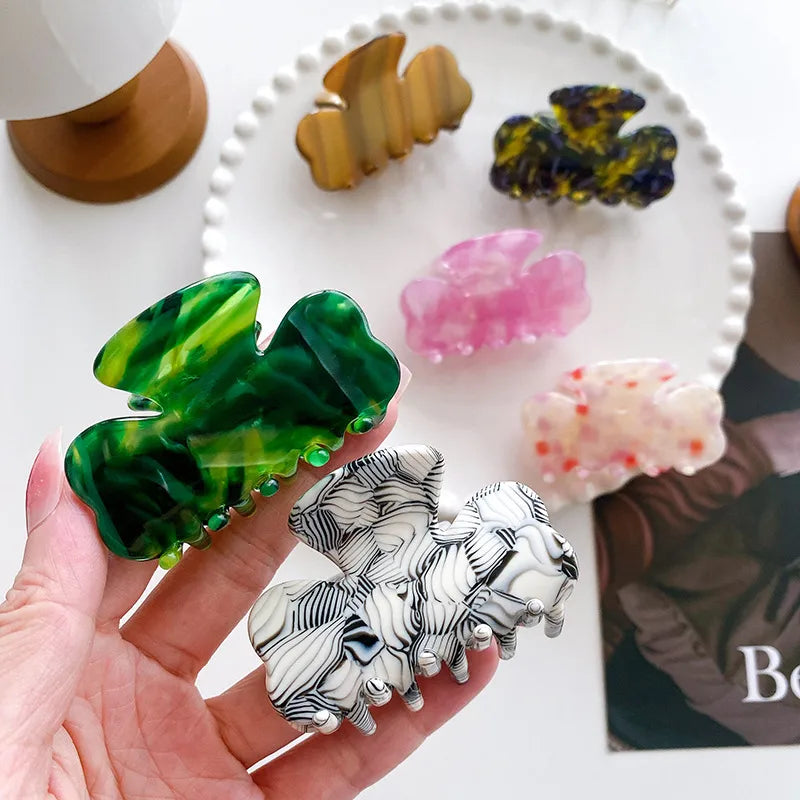 Dove Acetate Hair Accessories New Style Medium Size Half Updo Hair Clip Simple Shark Bite Hairpin For Women