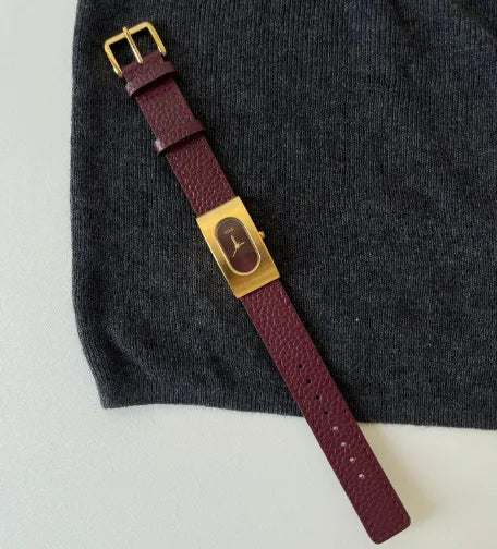 Retro Classic Style Geometric Buckle Quartz Watch Women's Watches